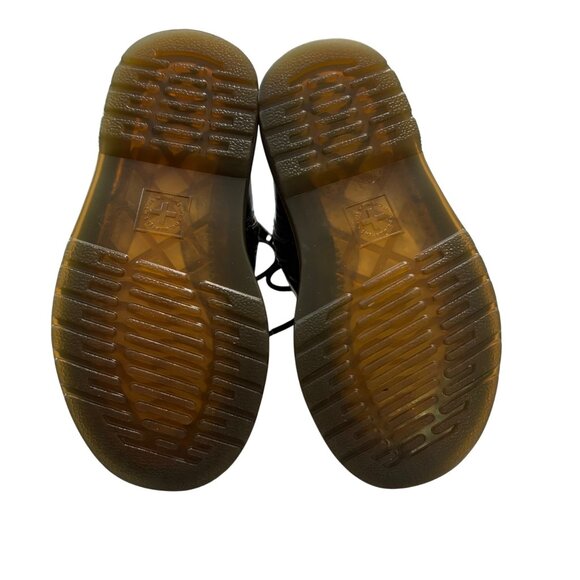 Dr. Martens Youth 1460 Patent Leather Black Boots W/ Side Zipper Size 7UK / 8 US - Picture 7 of 14